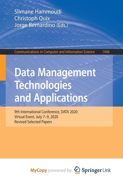 Data Management Technologies and Applications (Paperback)