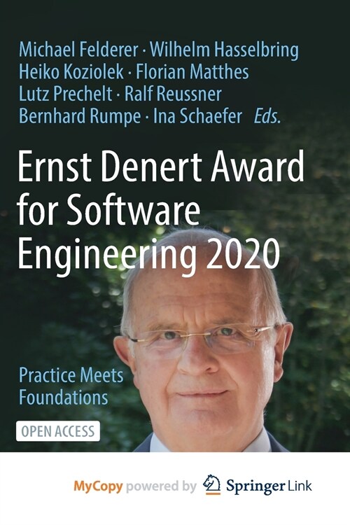 Ernst Denert Award for Software Engineering 2020 (Paperback)