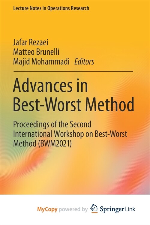 Advances in Best-Worst Method (Paperback)