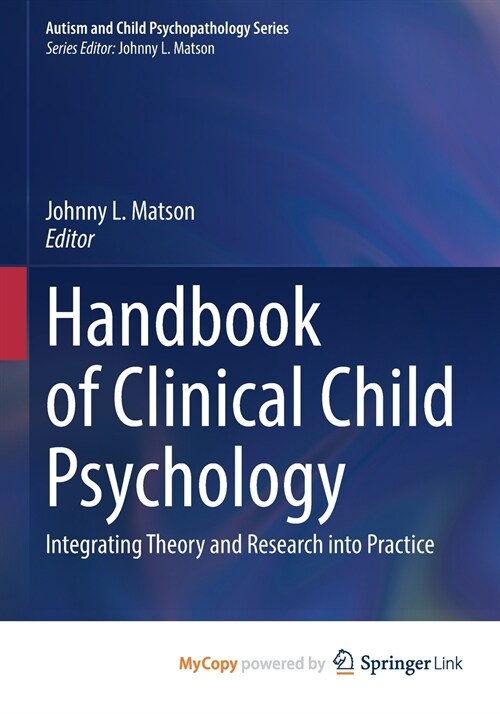 Handbook of Clinical Child Psychology (Paperback)