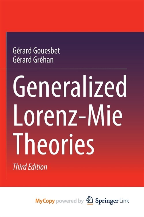 Generalized Lorenz-Mie Theories (Paperback)