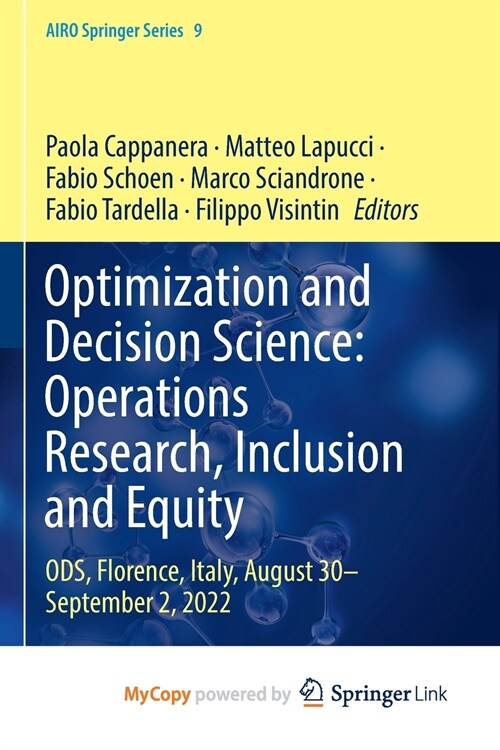 Optimization and Decision Science (Paperback)