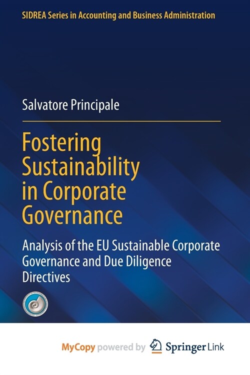 Fostering Sustainability in Corporate Governance (Paperback)