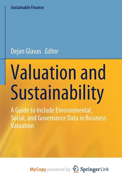 Valuation and Sustainability (Paperback)
