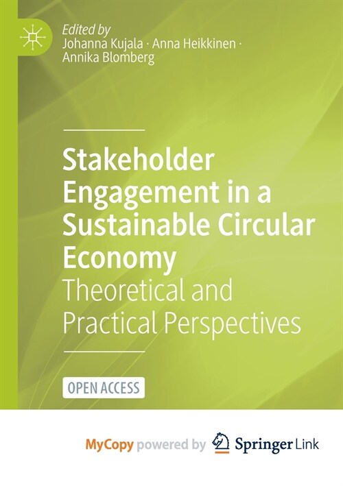 Stakeholder Engagement in a Sustainable Circular Economy (Paperback)