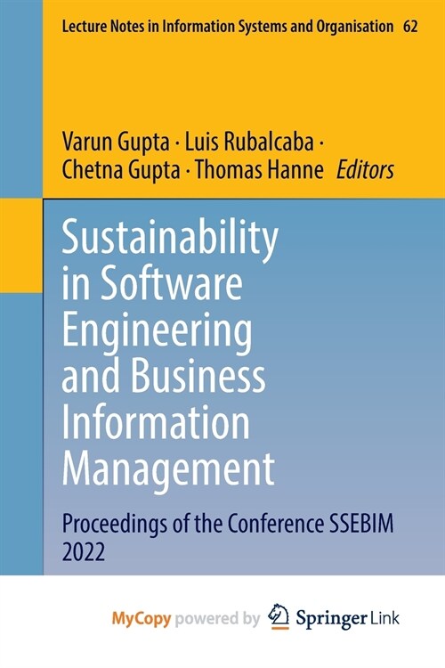 Sustainability in Software Engineering and Business Information Management (Paperback)