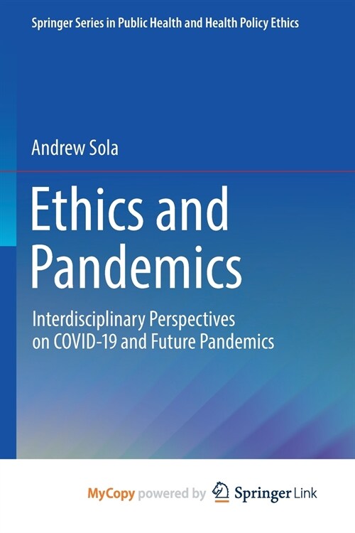 Ethics and Pandemics (Paperback)