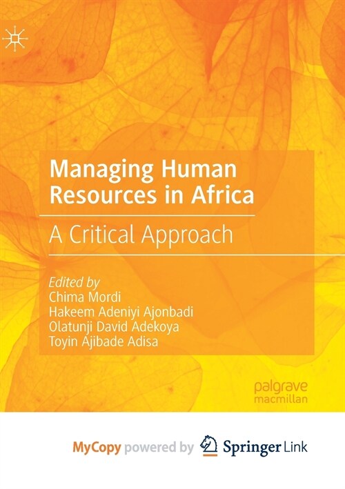 Managing Human Resources in Africa (Paperback)