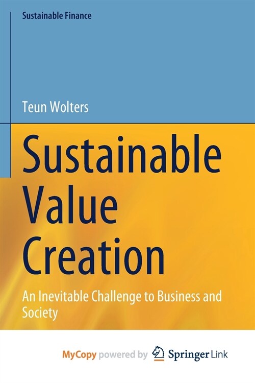 Sustainable Value Creation (Paperback)