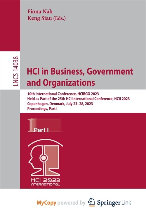 HCI in Business, Government and Organizations (Paperback)