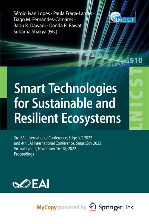 Smart Technologies for Sustainable and Resilient Ecosystems (Paperback)