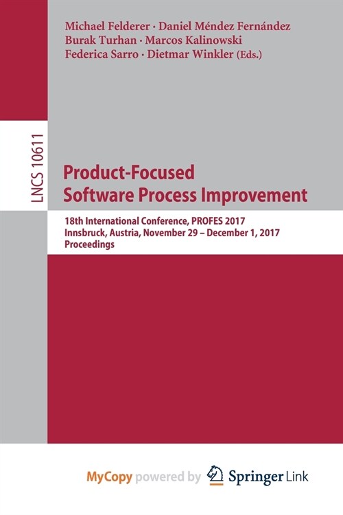 Product-Focused Software Process Improvement (Paperback)