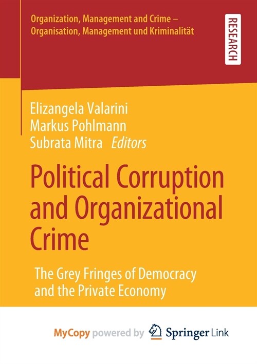 Political Corruption and Organizational Crime (Paperback)