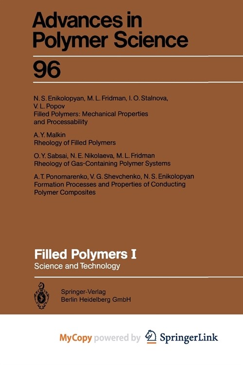 Filled Polymers I (Paperback)