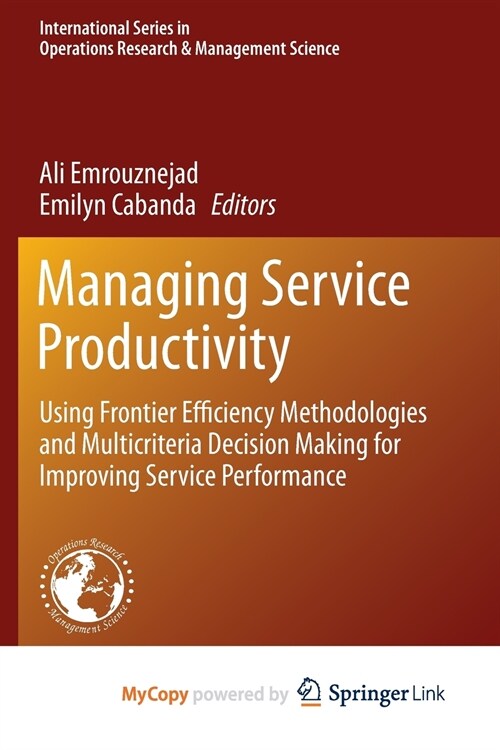 Managing Service Productivity (Paperback)