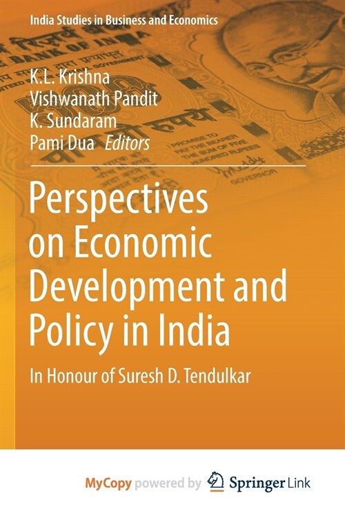 Perspectives on Economic Development and Policy in India (Paperback)