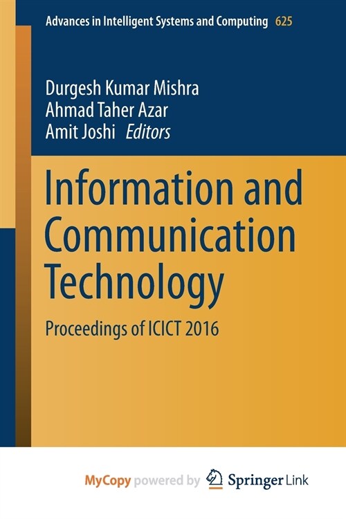 Information and Communication Technology (Paperback)