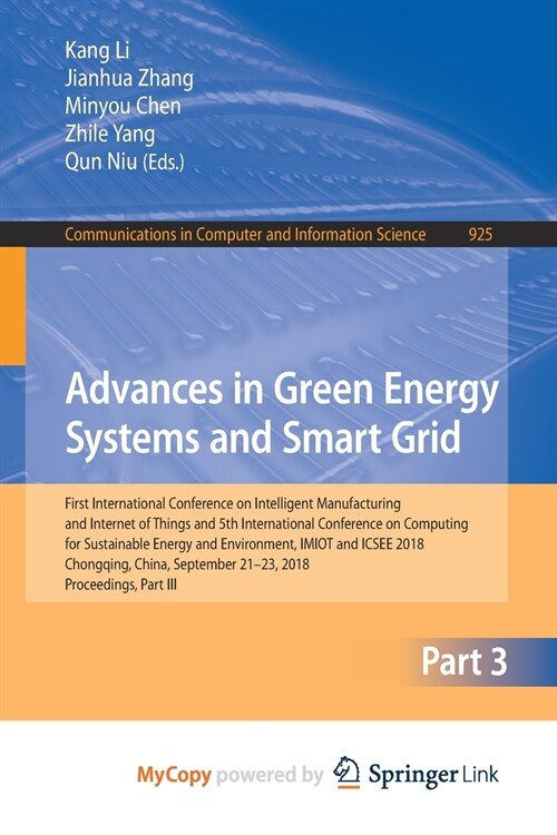 Advances in Green Energy Systems and Smart Grid (Paperback)