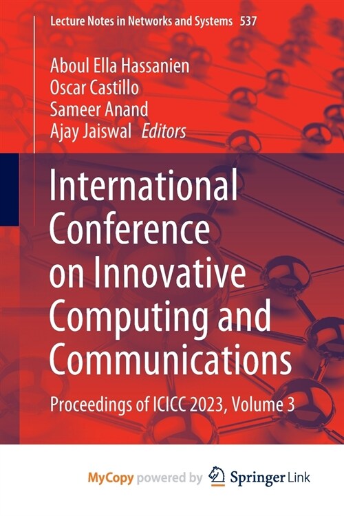 International Conference on Innovative Computing and Communications (Paperback)