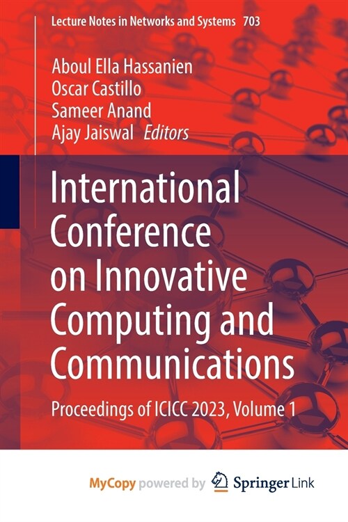 International Conference on Innovative Computing and Communications (Paperback)