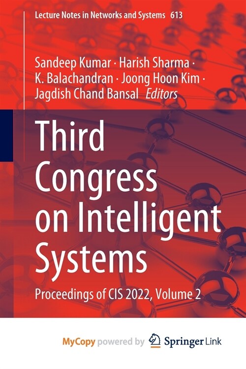 Third Congress on Intelligent Systems (Paperback)