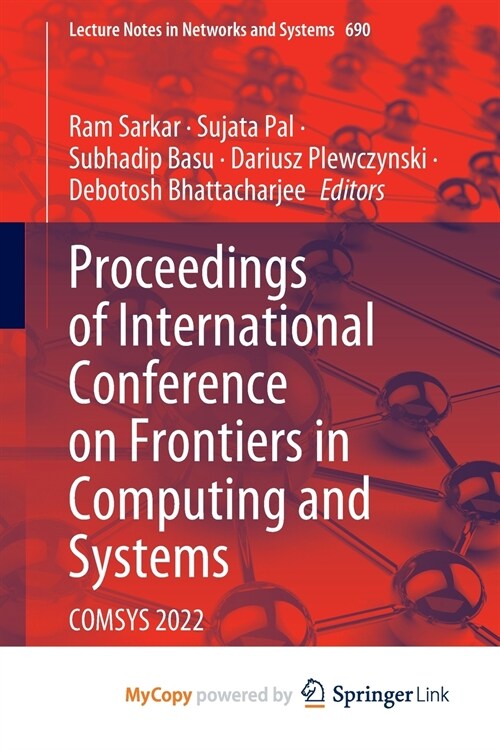 Proceedings of International Conference on Frontiers in Computing and Systems (Paperback)