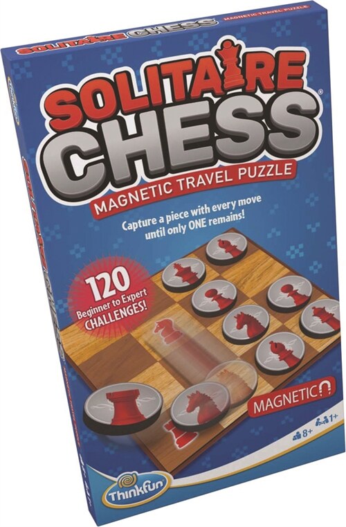 Solitaire Chess Magnetic Travel Puzzle (Board Games)