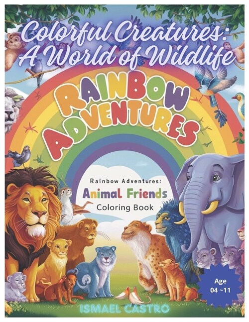Rainbow Adventures: Coloring Book with Animal Friends (Paperback)