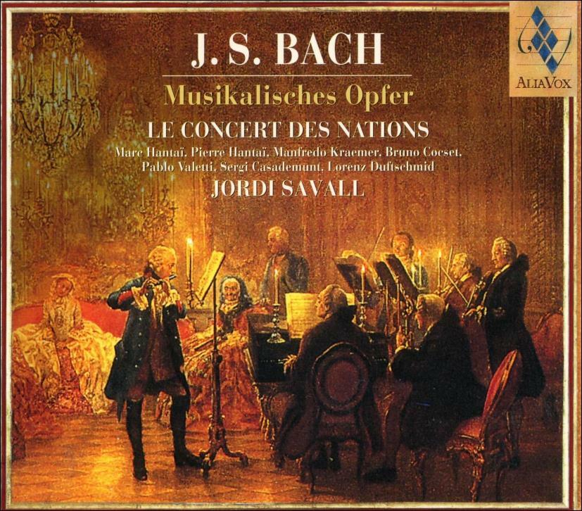 [중고] Bach :  음악의 헌정 (Musikalisches Opfer) - 사발 (Jordi Savall) (유럽발매)