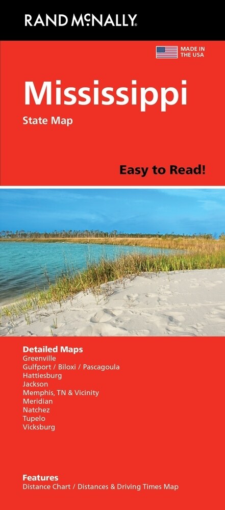 Rand McNally Easy to Read: Mississippi State Map (Folded)