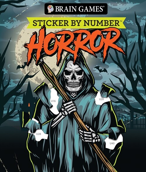 Brain Games - Sticker by Number: Horror (Paperback)