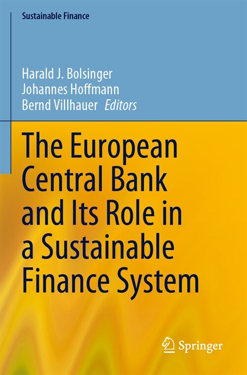 The European Central Bank and Its Role in a Sustainable Finance System (Paperback, 2023)