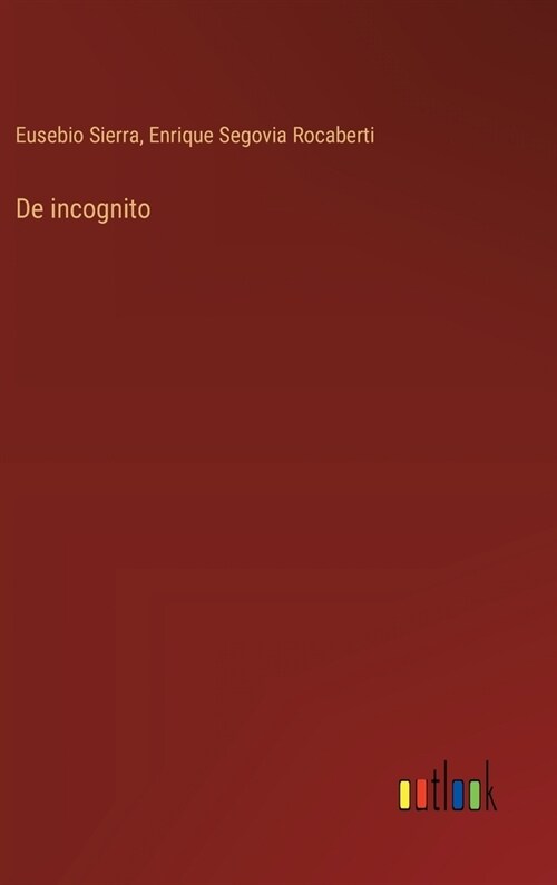 De incognito (Hardcover)