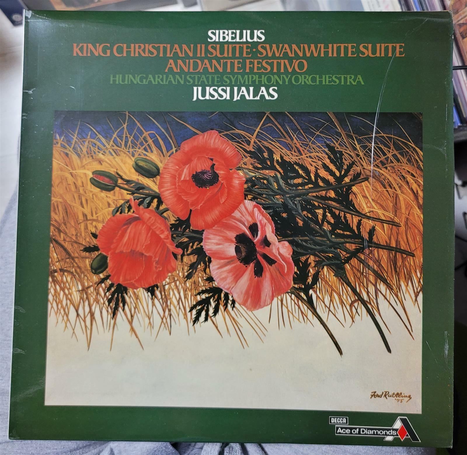 [중고] [수입][LP] Jussi Jalas - Sibelius : King Christian II Suite,  Swanwhite Suite, Andante Festivo (영국)