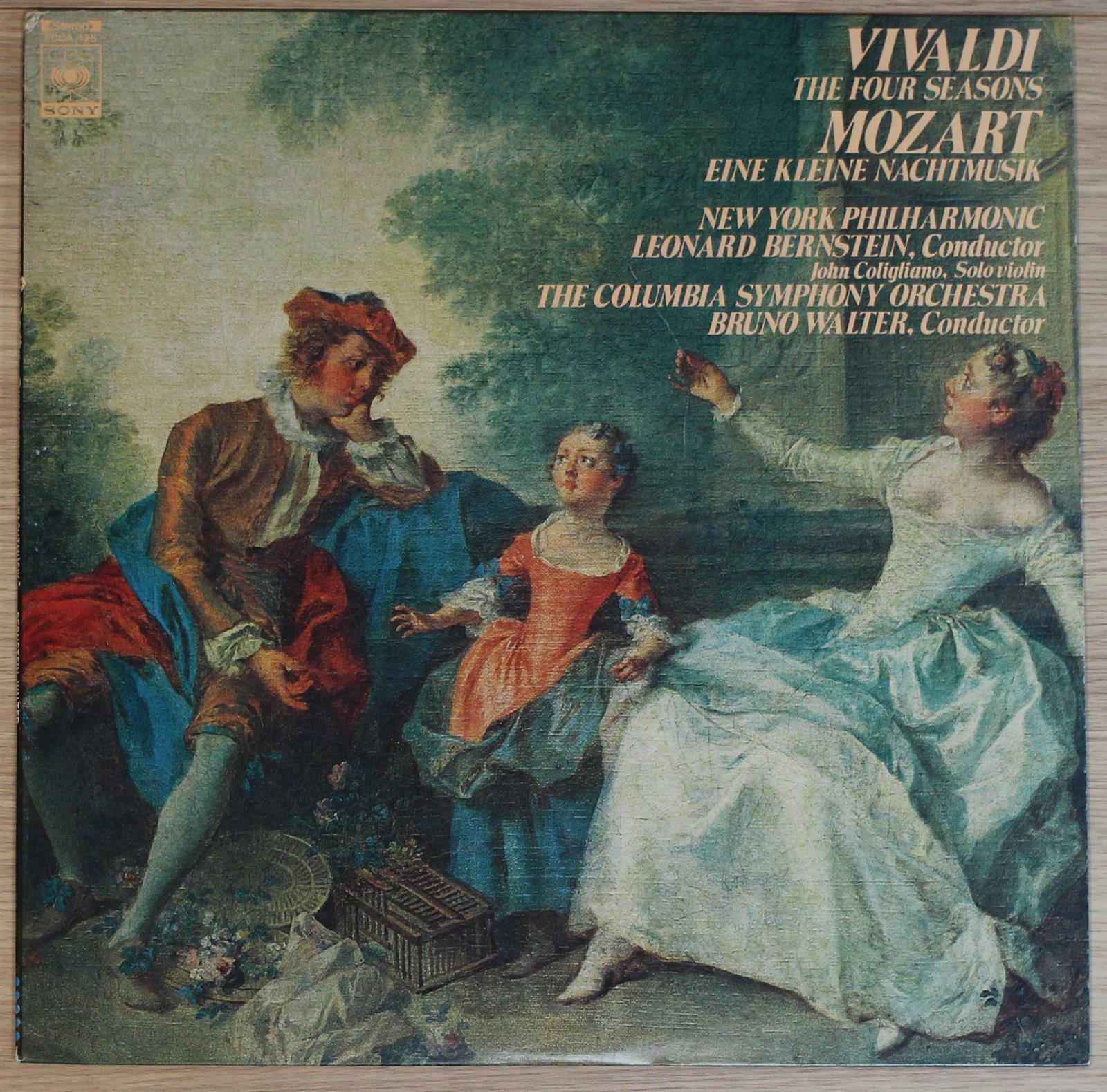 [중고] [LP 수입] Vivaldi, Mozart - 「사계」, 「아이네 클라이네 나흐트무지크」 · Leonard Bernstein, Bruno Walter [126]