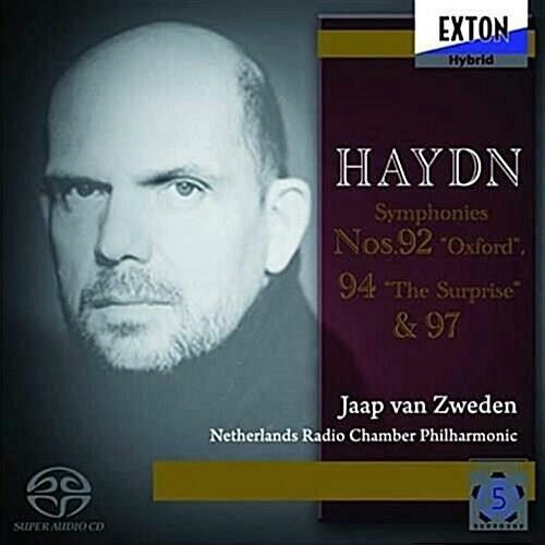 [중고] [수입] Jaap Van Zweden - Haydn: Symphonies Nos. 92, 94 & 97 [Hybrid SACD] 