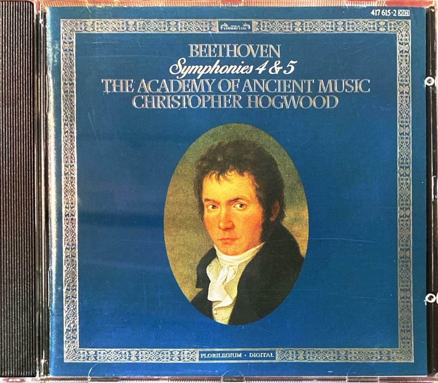 Beethoven: Symphonies 4&5 /The Academy of Ancient Music/ Hogwood