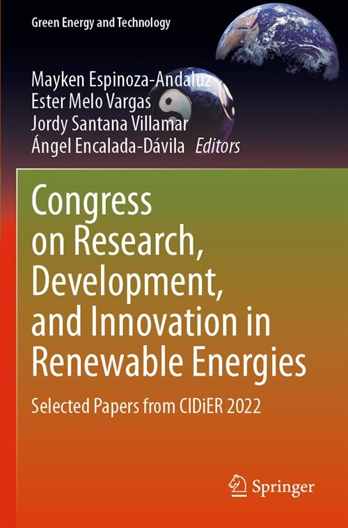 Congress on Research, Development, and Innovation in Renewable Energies: Selected Papers from Cidier 2022 (Paperback, 2023)