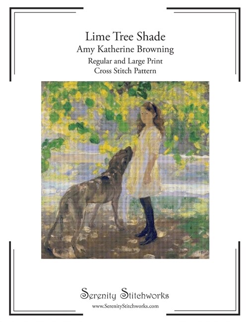 Lime Tree Shade Cross Stitch Pattern - Amy Katherine Browning: Regular and Large Print Chart (Paperback)
