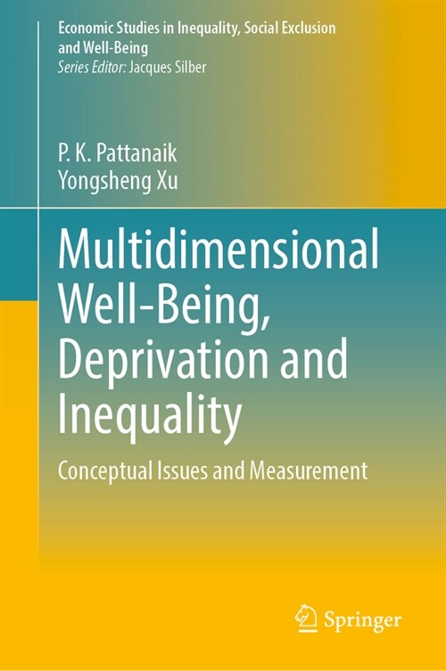 Multidimensional Well-Being, Deprivation and Inequality: Conceptual Issues and Measurement (Hardcover, 2024)