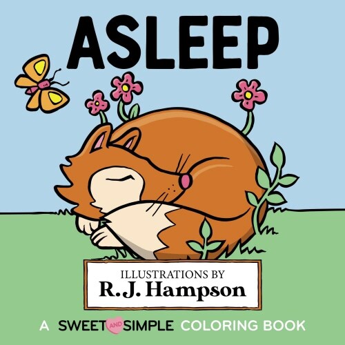 Asleep: A Sweet And Simple Coloring Book (Paperback)