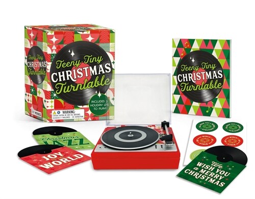 Teeny-Tiny Christmas Turntable : Includes 3 Holiday LPs to Play! (Multiple-component retail product)