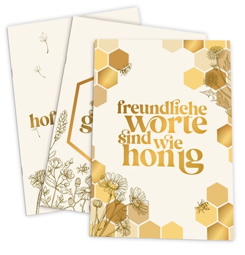 Notizhefte 3er-Set Honig (General Merchandise)