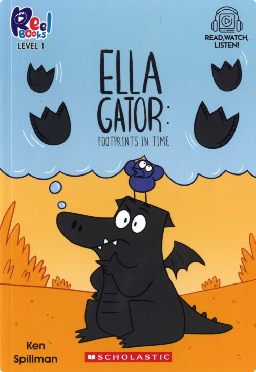 Ella Gator #03: Footprints In Time(Level1) (Paperback + StoryPlus QR )