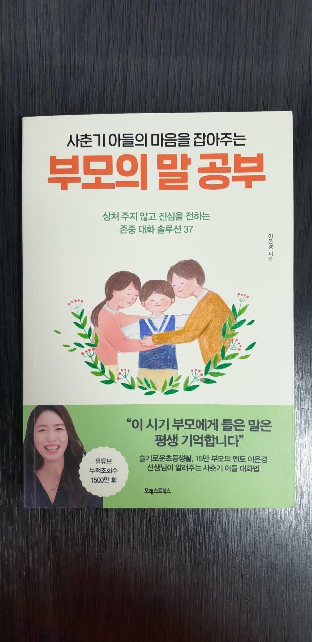 [중고] 사춘기 아들의 마음을 잡아주는, 부모의 말 공부