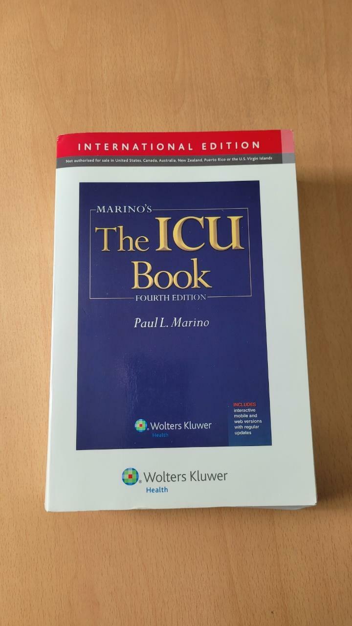 [중고] Marino‘s the ICU Book (Paperback)