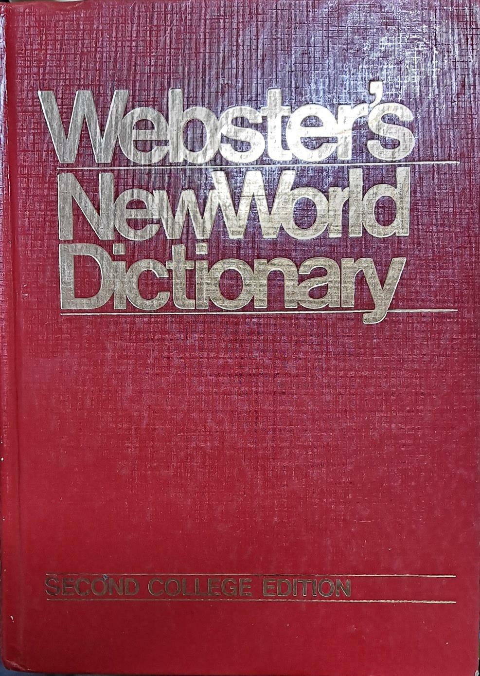 [중고] Webster‘s New World Dictionary-second college edition(Hardcover)