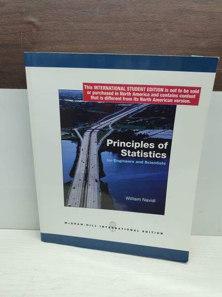 [중고] Principles of Statistics for Engineers and Scientists (Paperback)