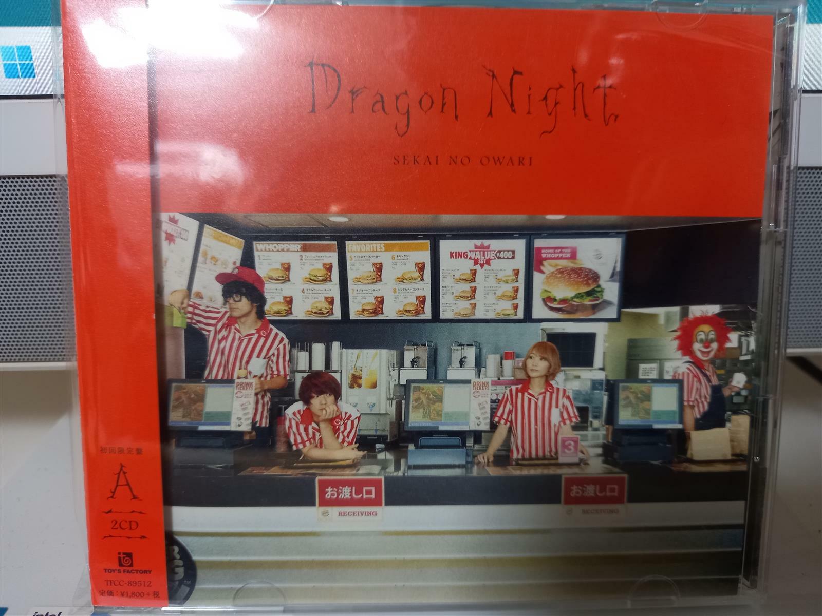 [중고] Sekai No Owari ^Dragon Night^ CD + Live CD...M M/M...일본반...Toy‘s Factory반...