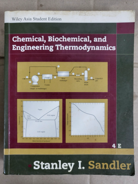 [중고] Chemical, Biochemical, and Engineering Thermodynamics (Paperback, 4th,  ASIAN STUDENT EDITION)